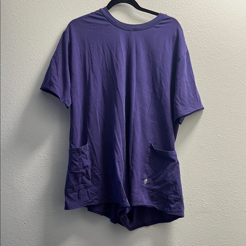 Purple Hot Shot Tee Romper with Pockets
